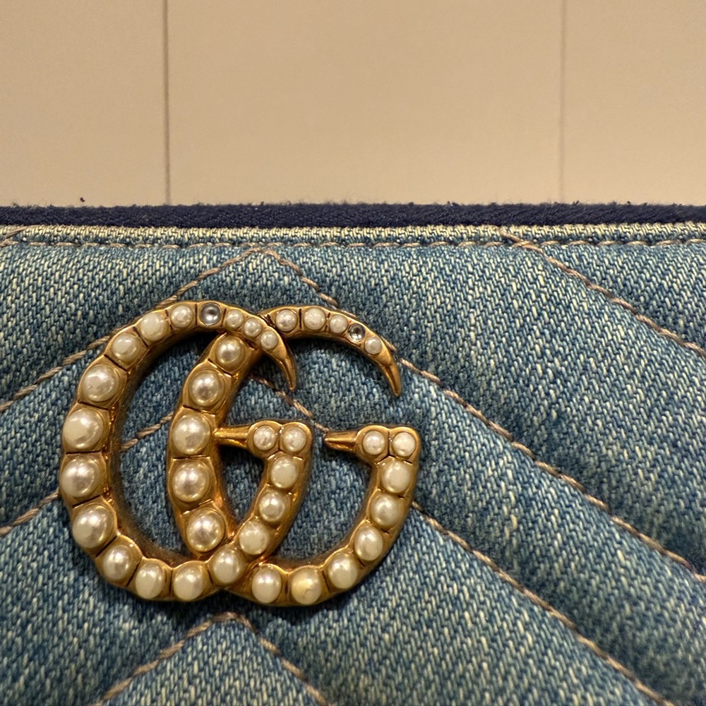 Gucci Marmont denim zippy wallet - Picture 3 of 7